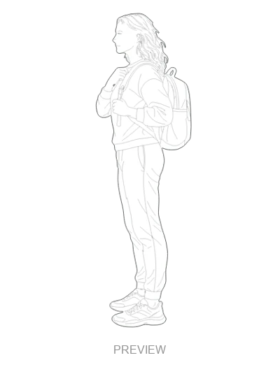 Preview: Adjusting a backpack