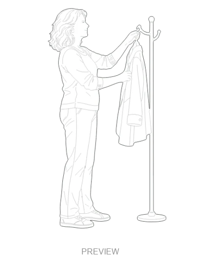 Preview: Hanging up a coat