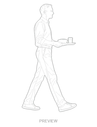 Preview: Carrying a tray