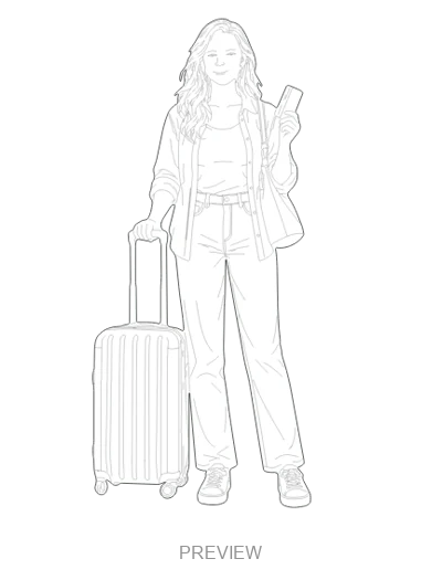 Preview: Waiting with a suitcase
