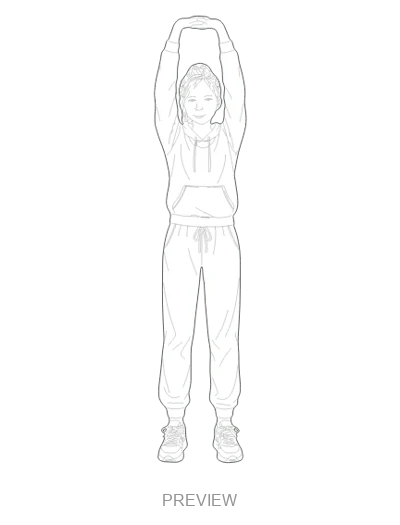 Preview: Stretching arms