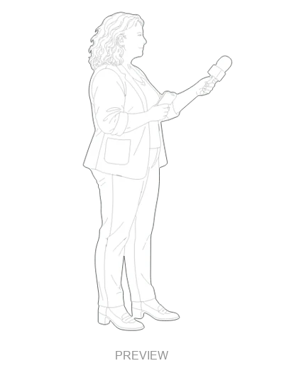 Preview: Journalist interviewing