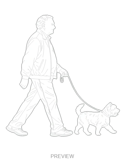 Preview: Walking a small dog