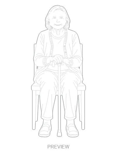 Preview: Resting with a cane