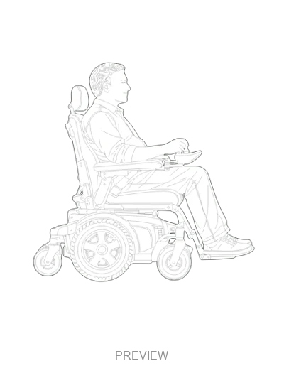Preview: Power wheelchair in motion