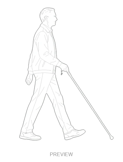 Preview: Exploring with a white cane