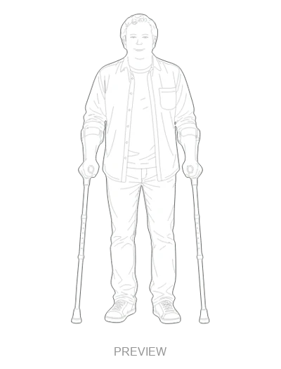 Preview: Waiting with crutches